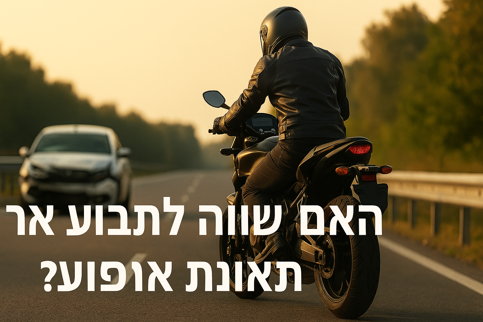 האם שווה לתבוע אחרי תאונת אופנוע? כל מה שצריך לדעת