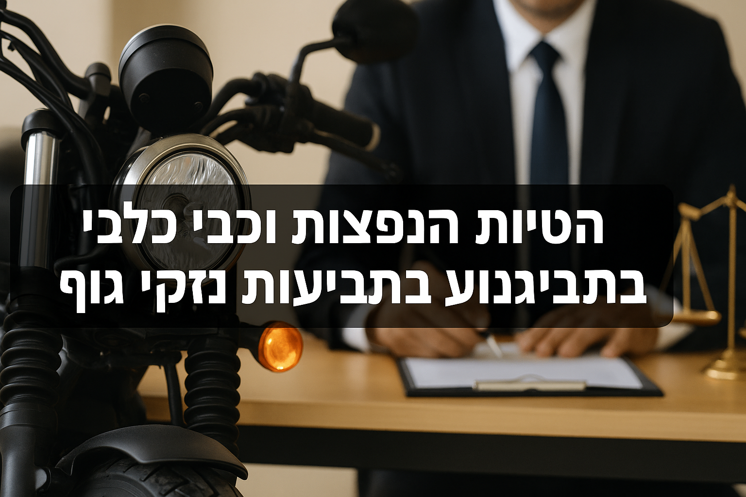 הטיות נפוצות כלפי רוכבי אופנוע בתביעות נזקי גוף