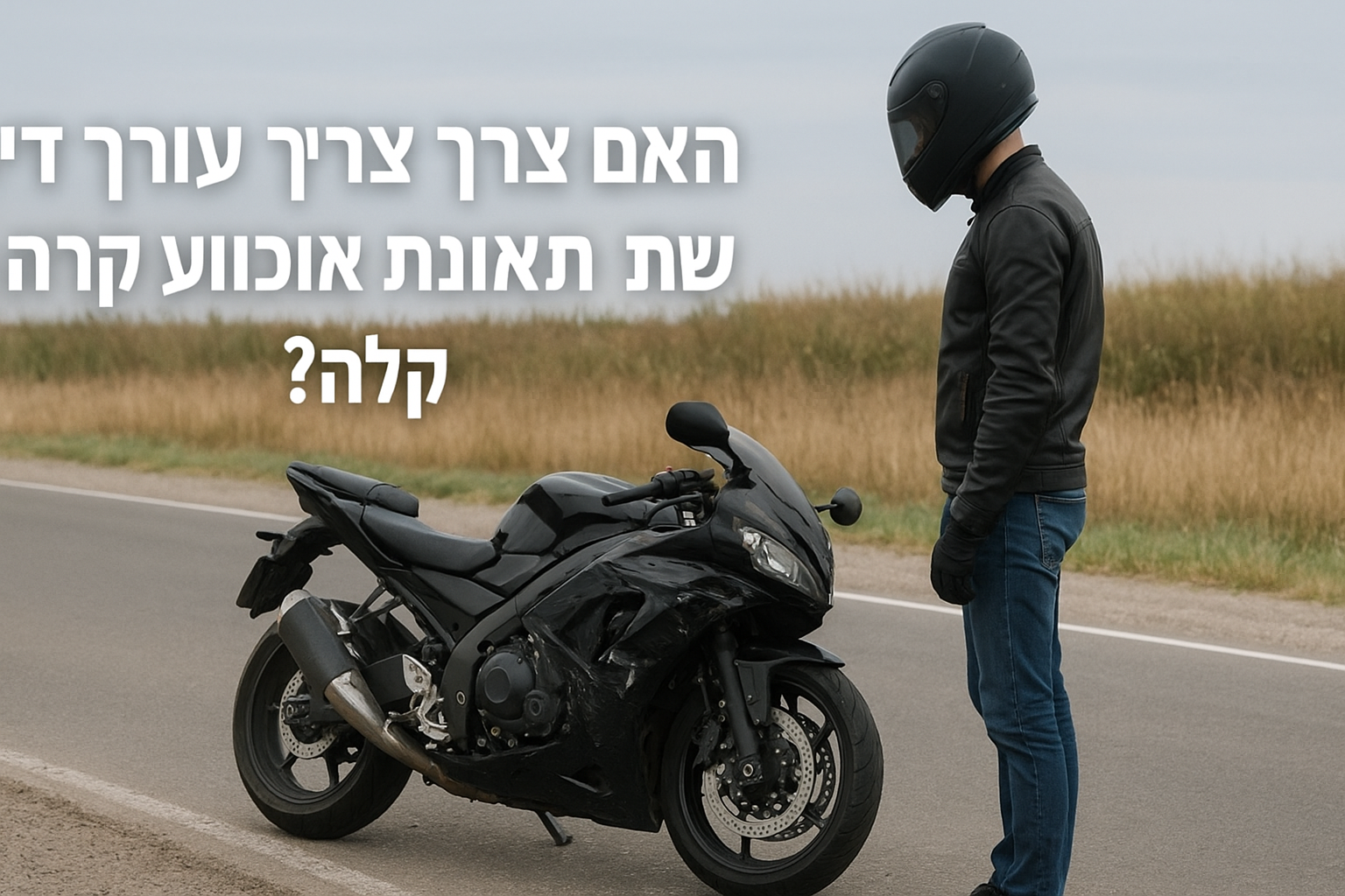 האם צריך עורך דין במקרה של תאונת אופנוע קלה?