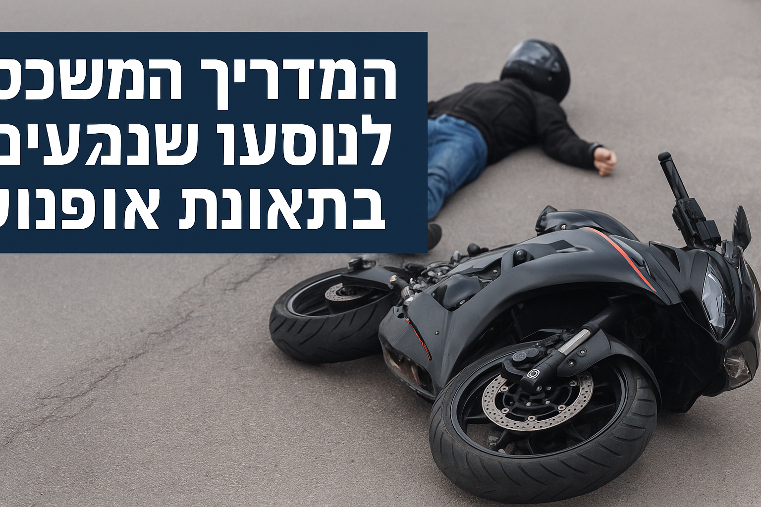 המדריך המשפטי לנוסעים שנפגעו בתאונת אופנוע | עו"ד אלדד חגג