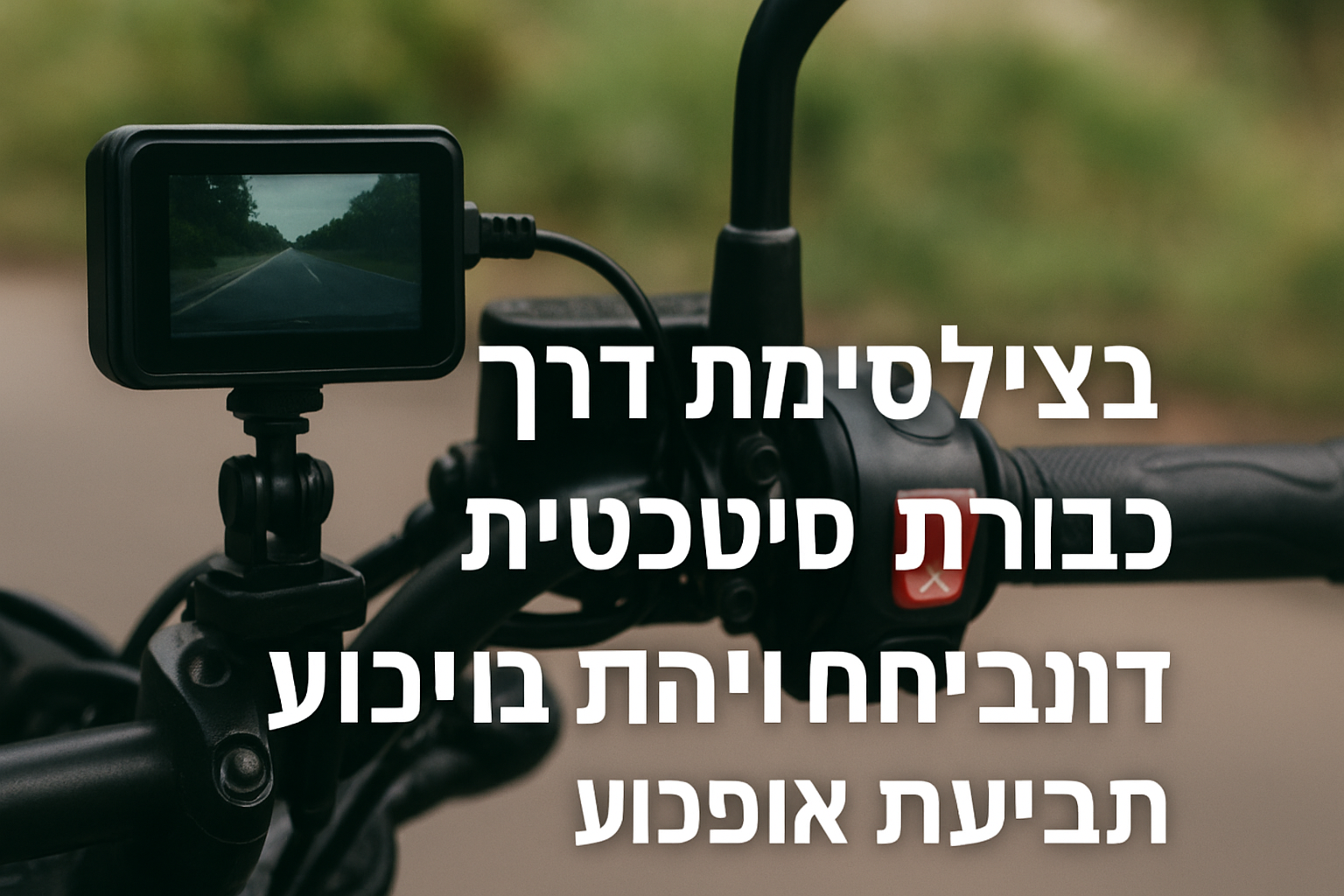 מצלמת דרך כהוכחה בתביעת אופנוע